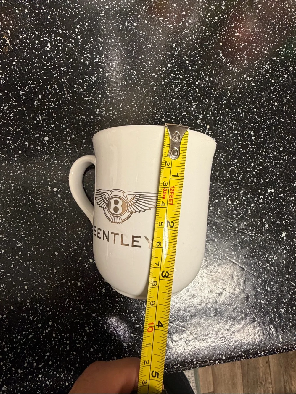 Bentley White Ceramic Logo Mug